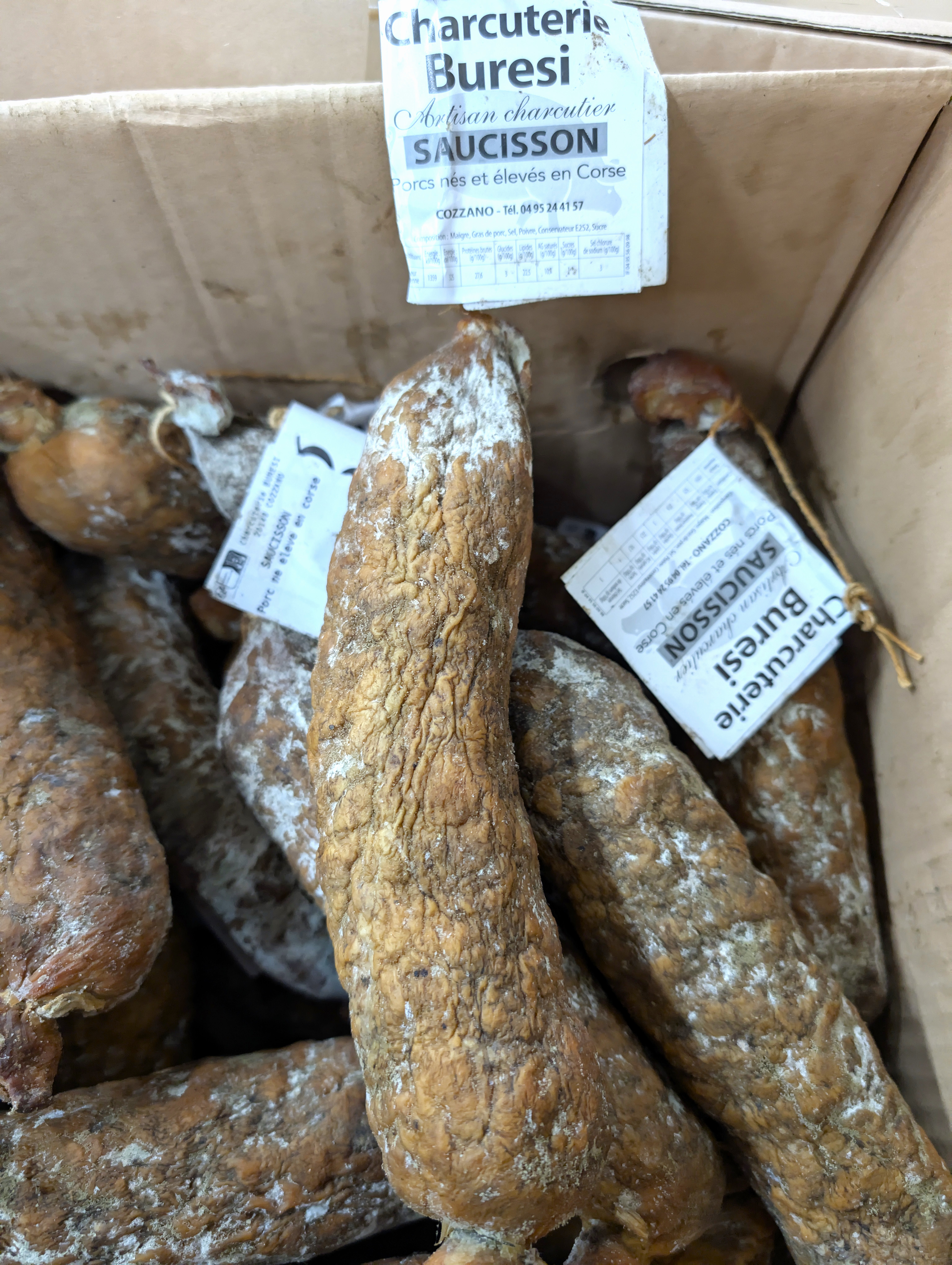Saucisson de porc noir corse